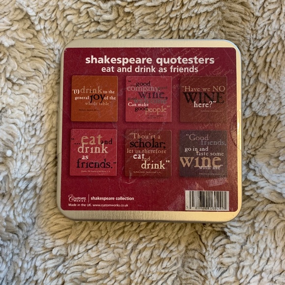 coasters Shakespeare set of 6‎ - Picture 2 of 3